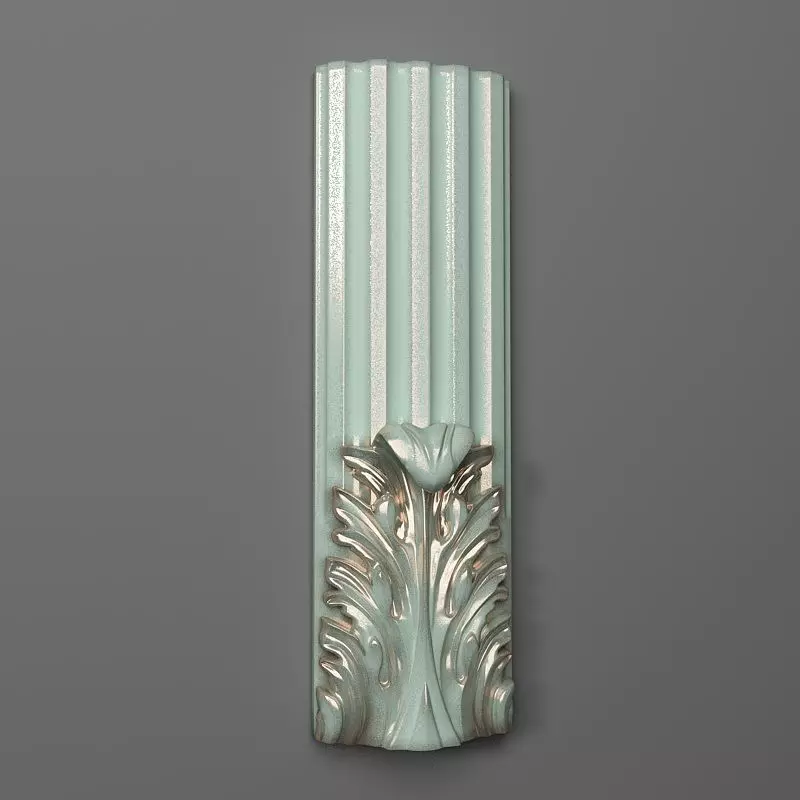 Column-03 art deco style wall sconce 3D print model_0