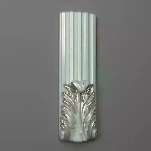 Column-03 art deco style wall sconce 3D print model