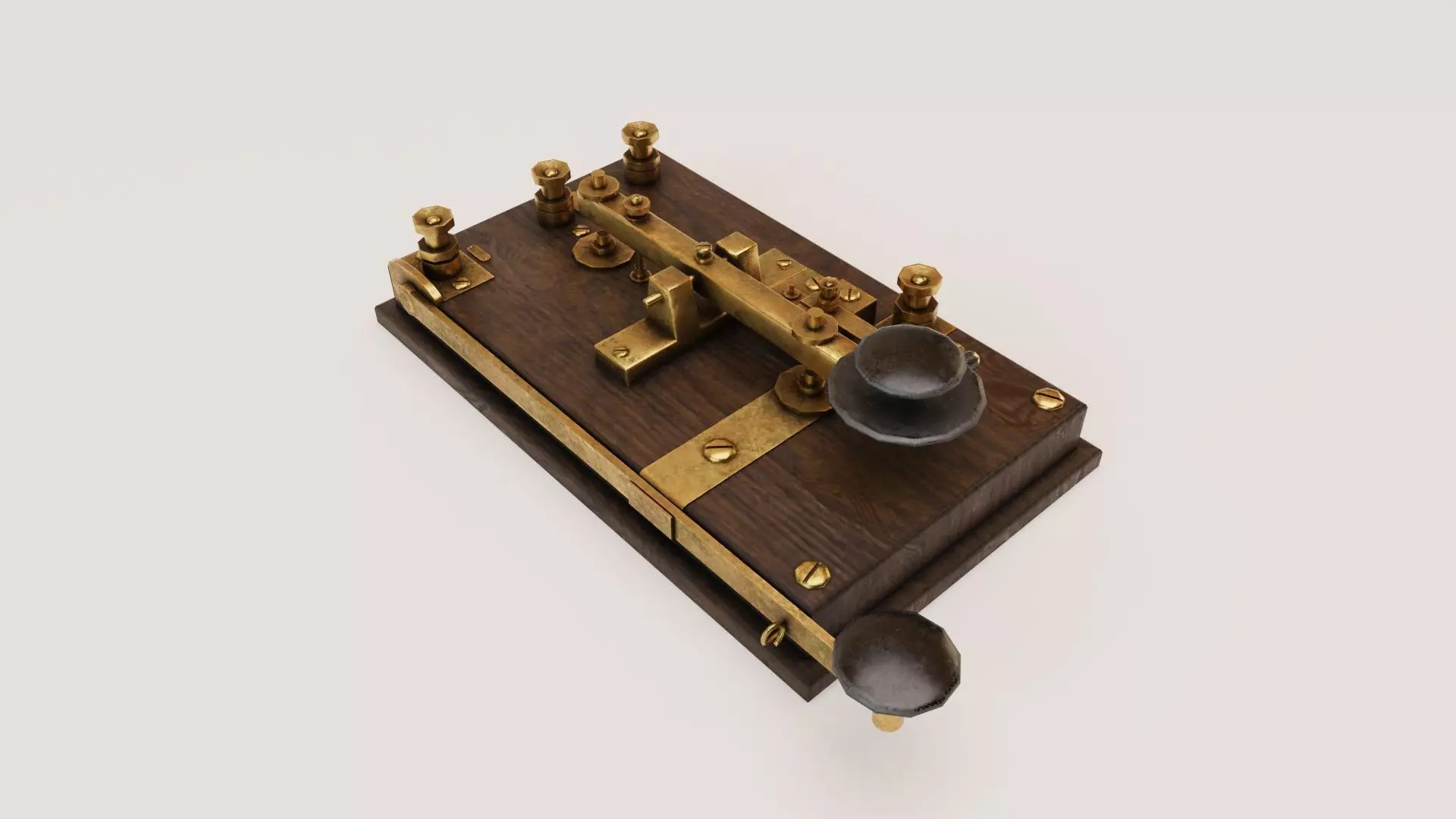 Morse Telegraph Low-poly 3D model