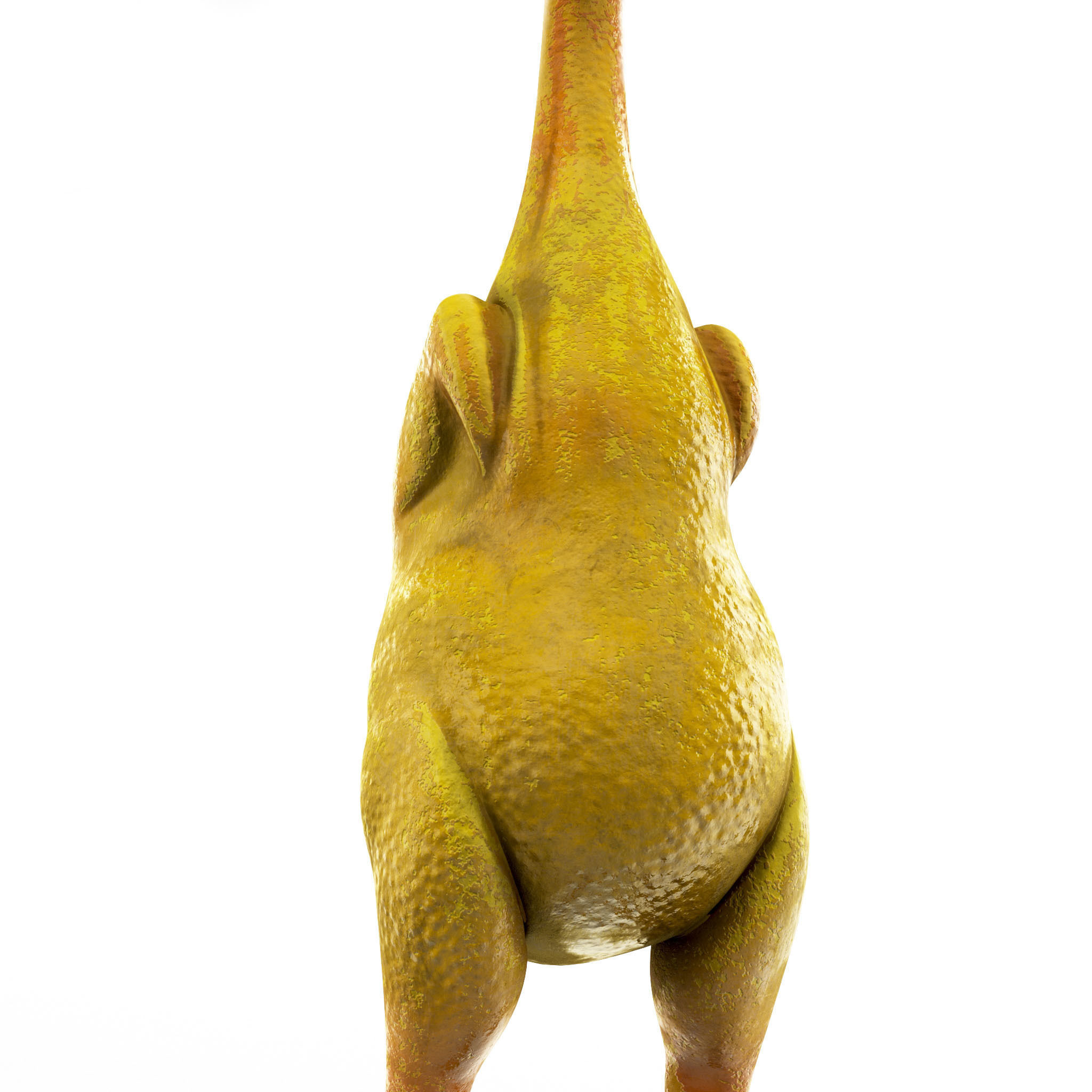 Chicken cartoon rigged low poly Low-poly 3D model_6