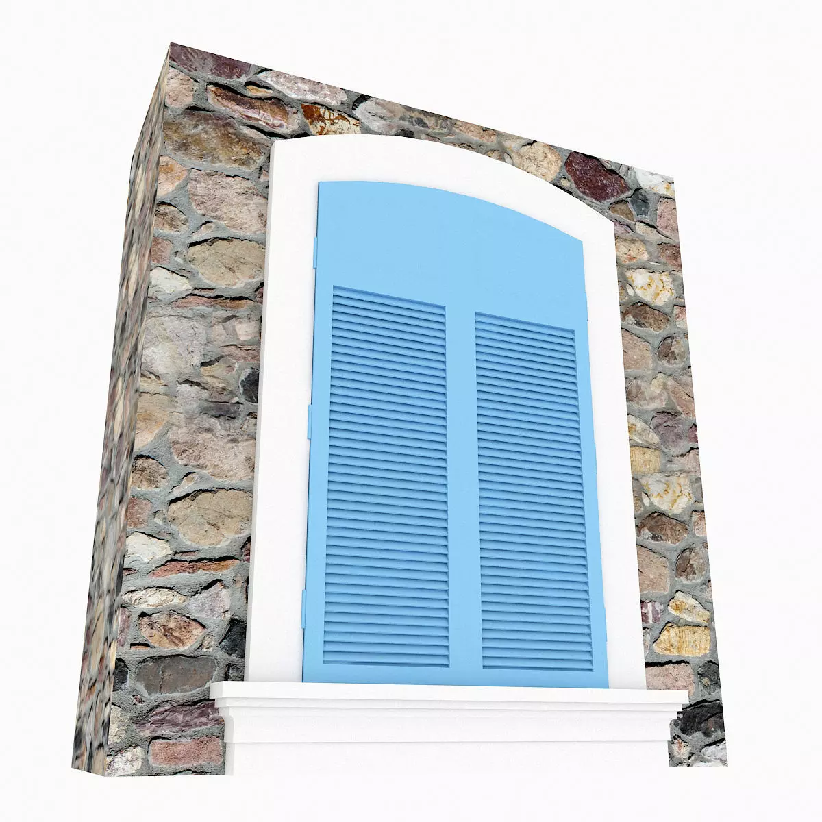 old window 11 Low-poly 3D model