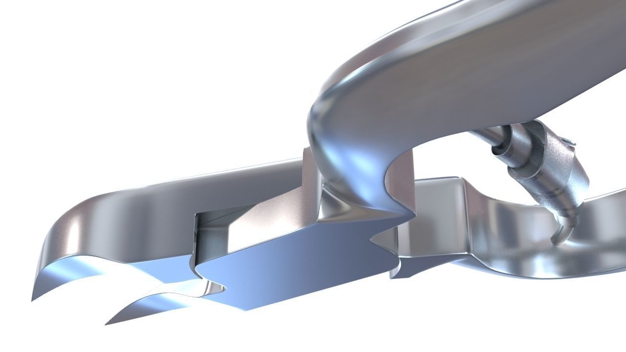 Nail clippers medical 3D model_4