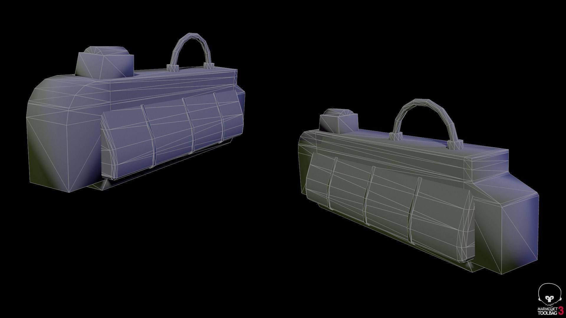 Cyberpunk Light Game-Ready Low-poly 3D model_1