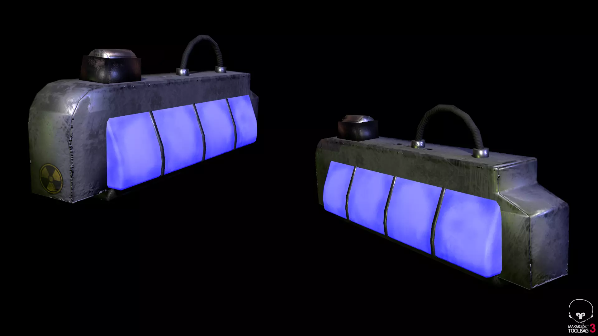 Cyberpunk Light Game-Ready Low-poly 3D model_0