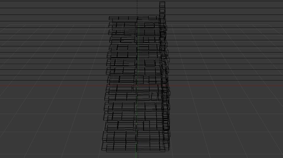 Brick Half Stairs Low-poly 3D model_21