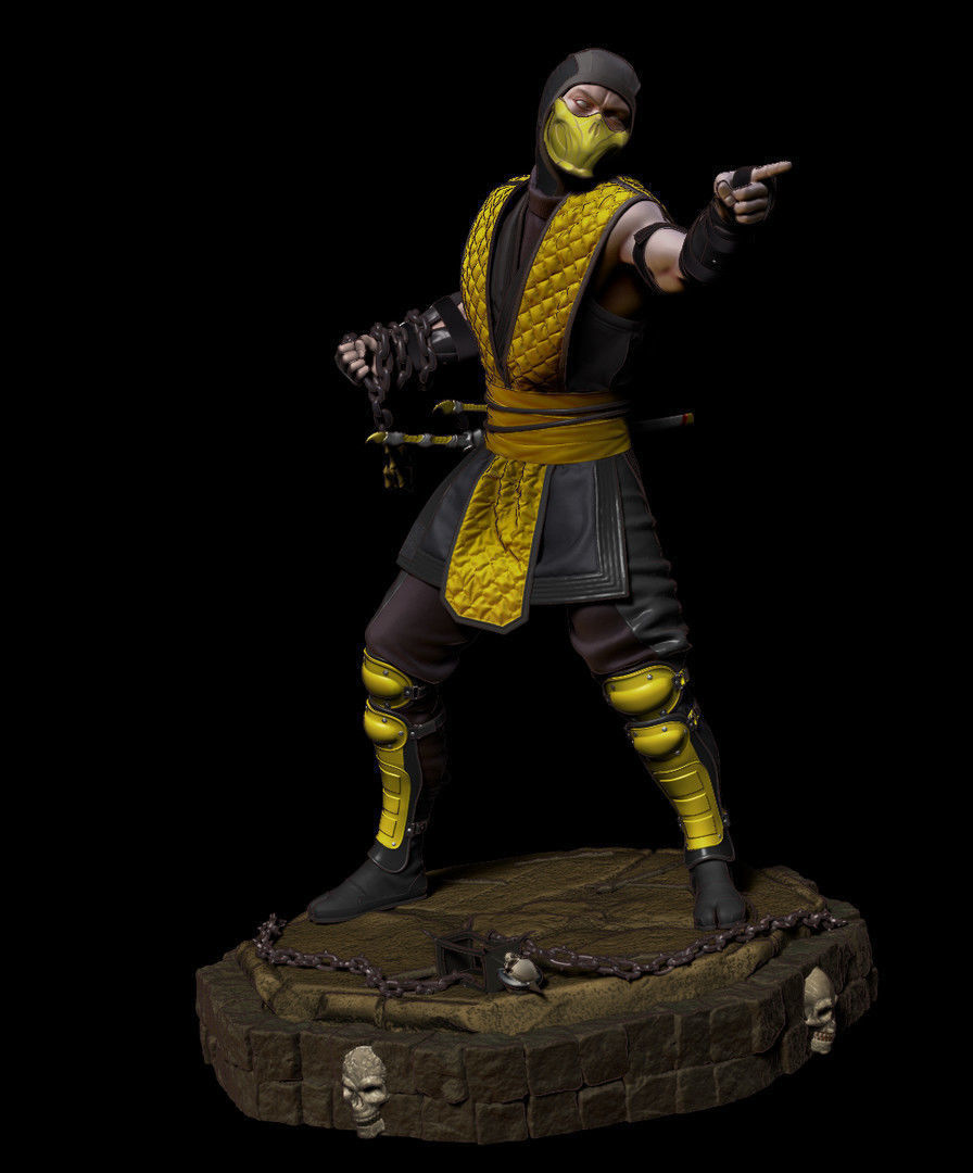 Scorpion Fan Art Mortal Kombat 11 3D print model_4