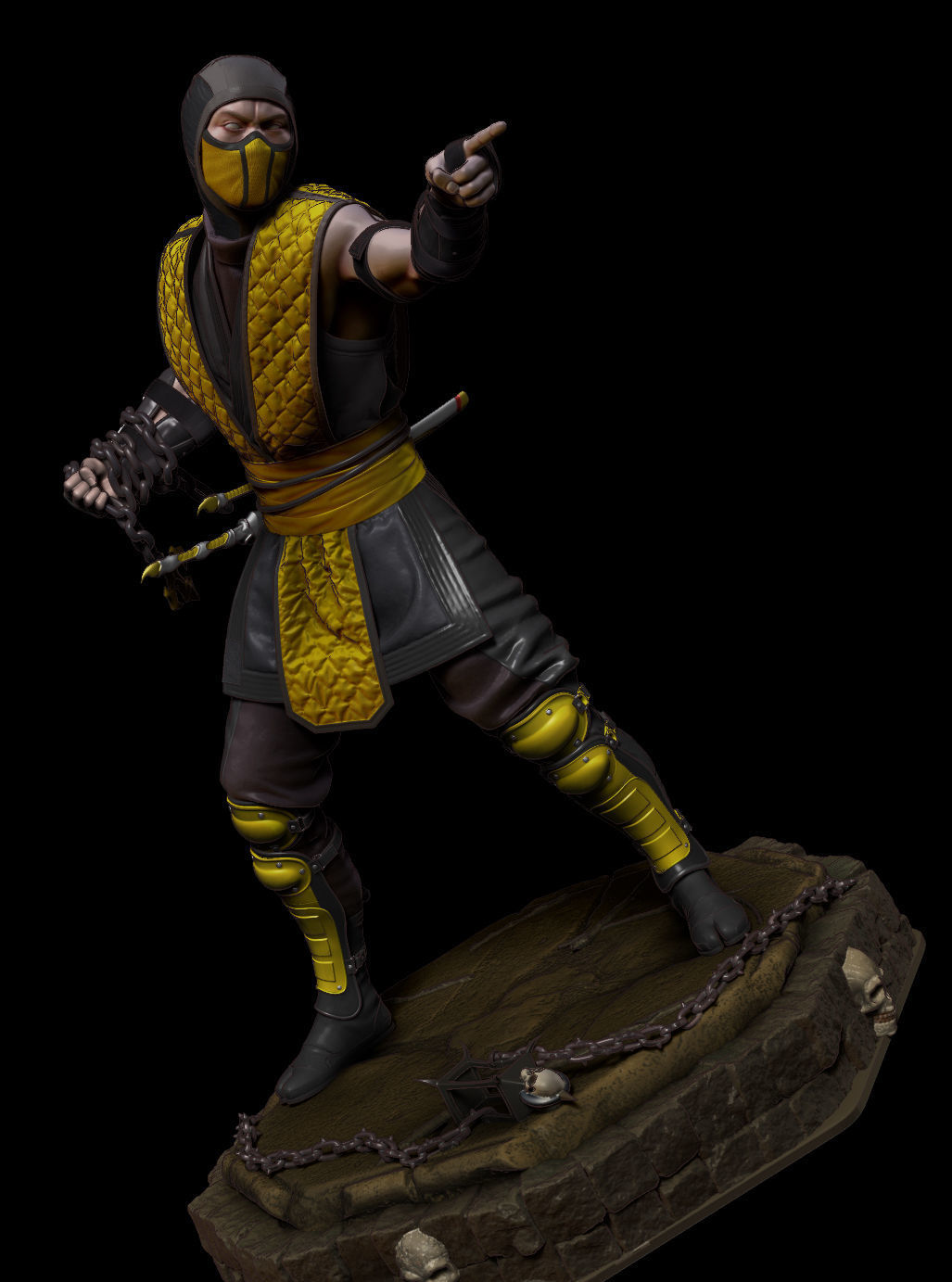 Scorpion Fan Art Mortal Kombat 11 3D print model_3