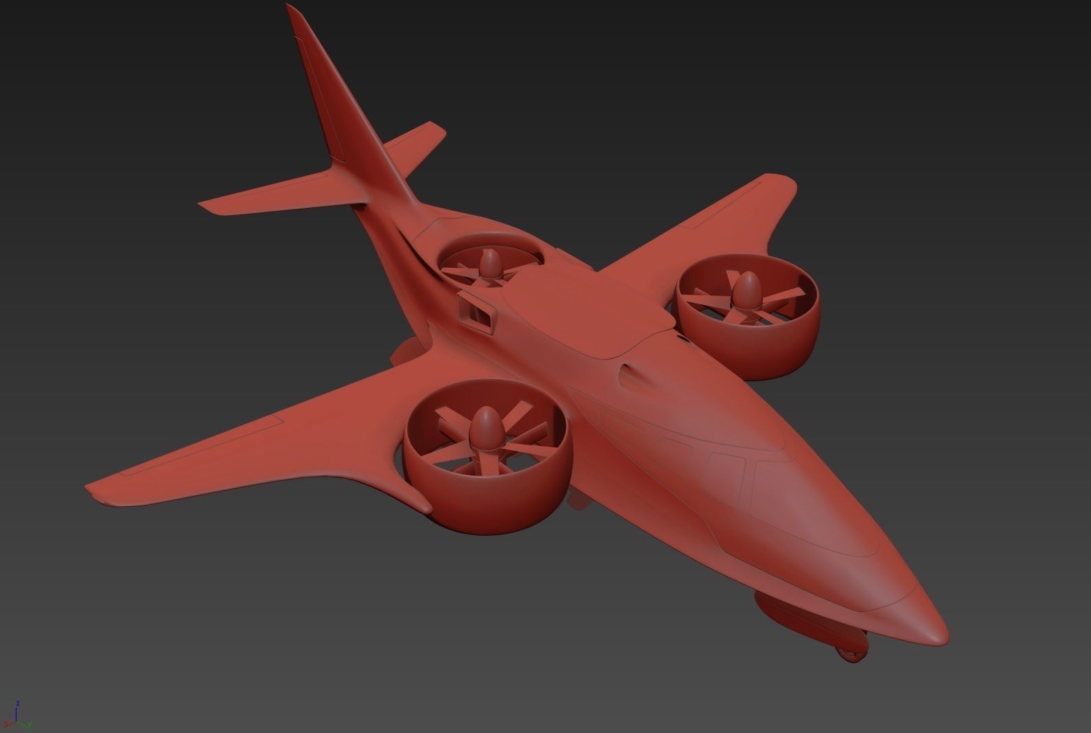 Medical Ambulance XTI Electric Aircraft eVTOL with Interior 3D model_37