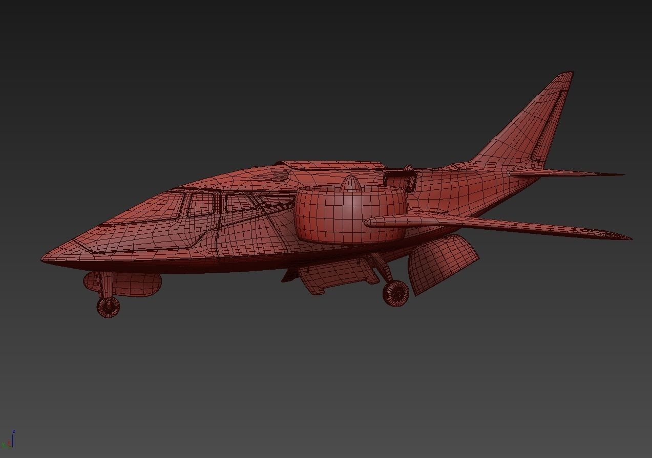 Medical Ambulance XTI Electric Aircraft eVTOL with Interior 3D model_31