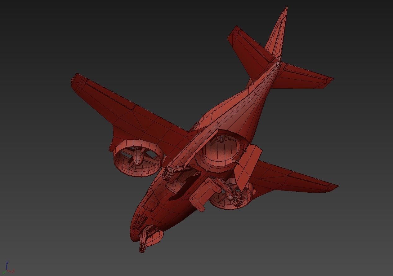 Medical Ambulance XTI Electric Aircraft eVTOL with Interior 3D model_80