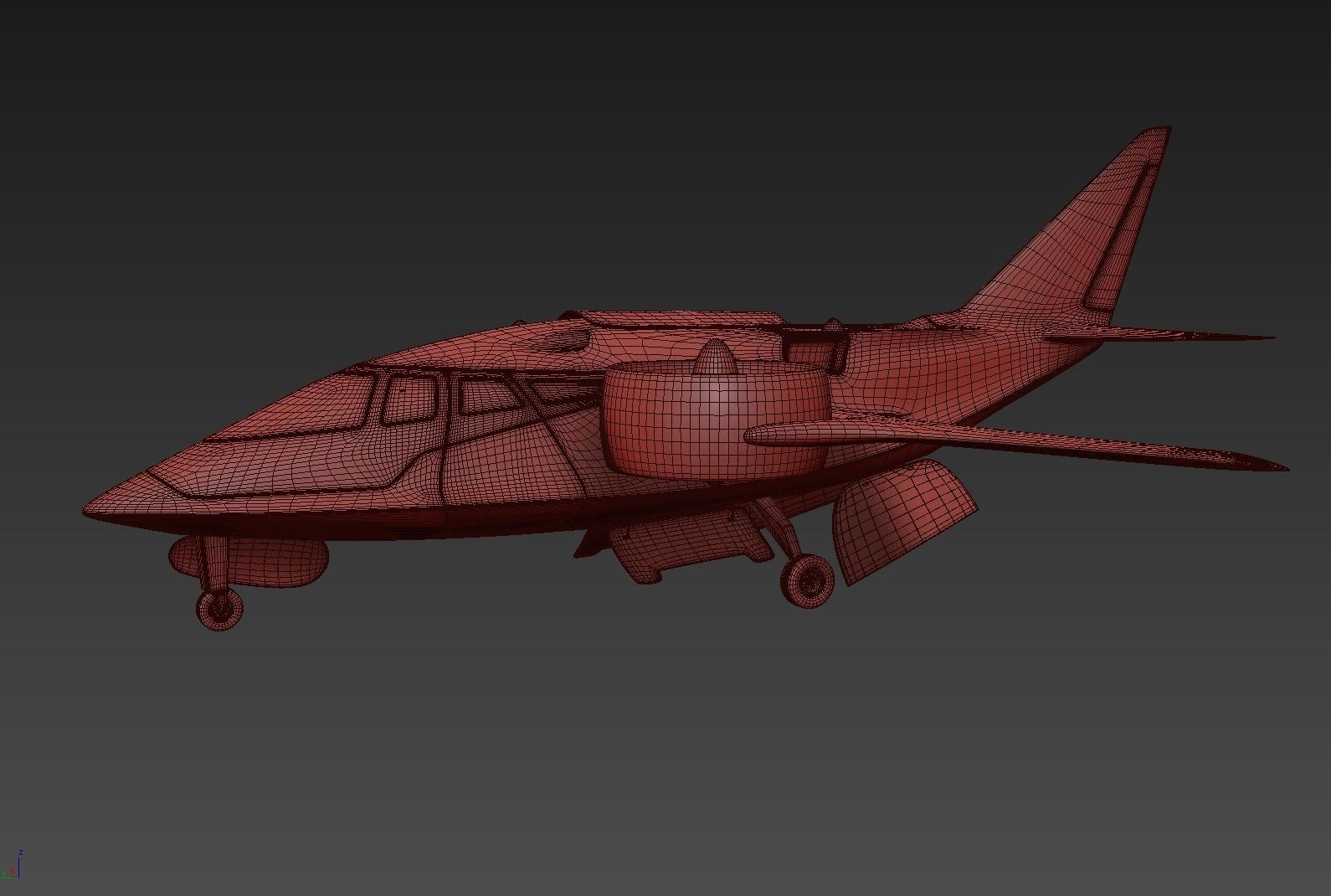 Medical Ambulance XTI Electric Aircraft eVTOL with Interior 3D model_32