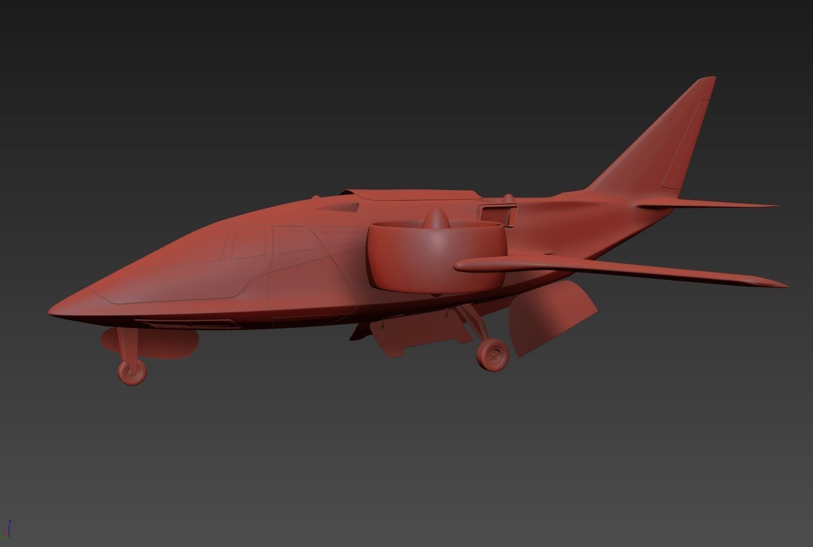 Medical Ambulance XTI Electric Aircraft eVTOL with Interior 3D model_29