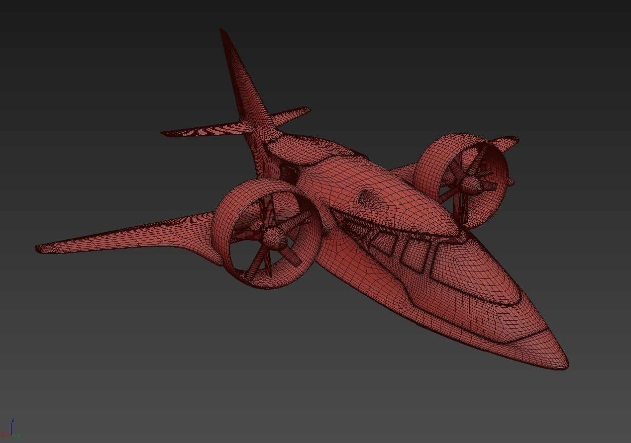 Medical Ambulance XTI Electric Aircraft eVTOL with Interior 3D model_41