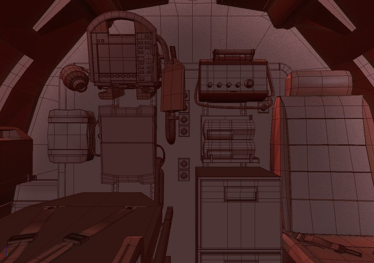 Medical Ambulance XTI Electric Aircraft eVTOL with Interior 3D model_60