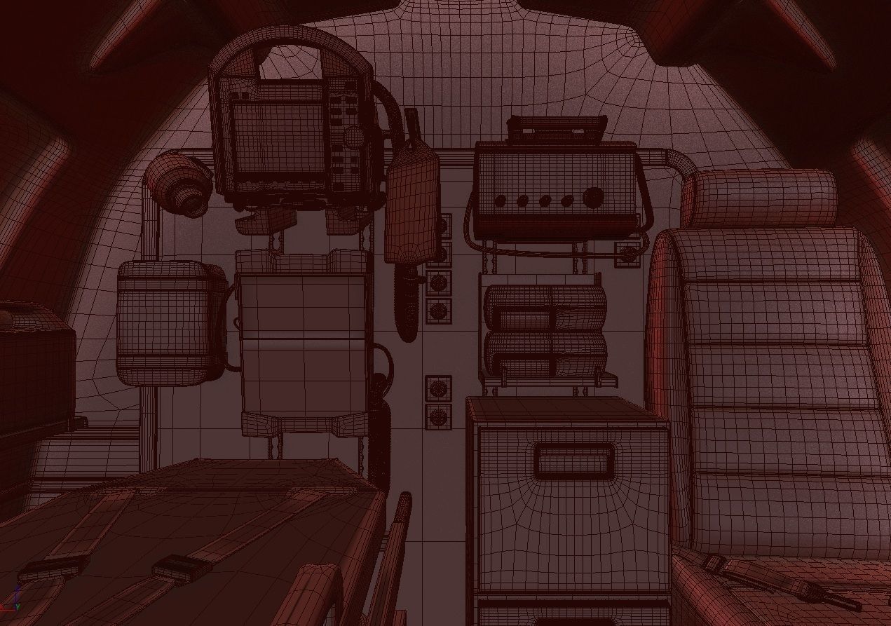 Medical Ambulance XTI Electric Aircraft eVTOL with Interior 3D model_62