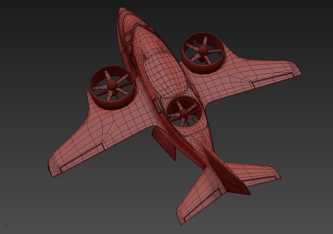 Medical Ambulance XTI Electric Aircraft eVTOL with Interior 3D model_72