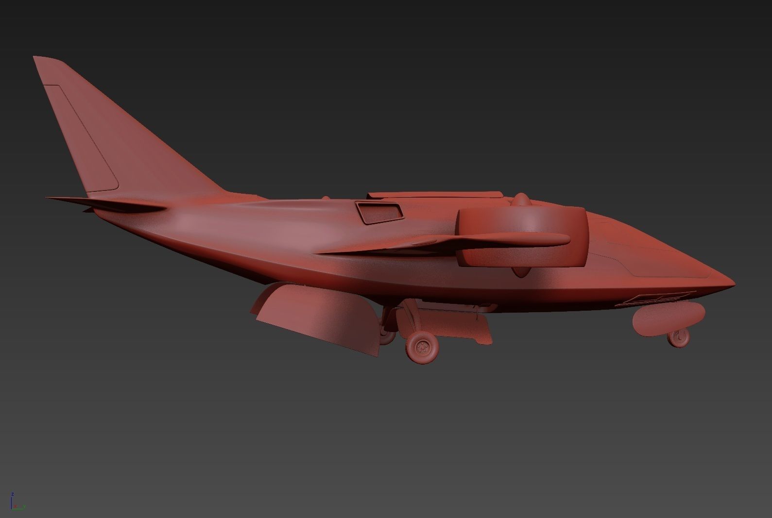 Medical Ambulance XTI Electric Aircraft eVTOL with Interior 3D model_33