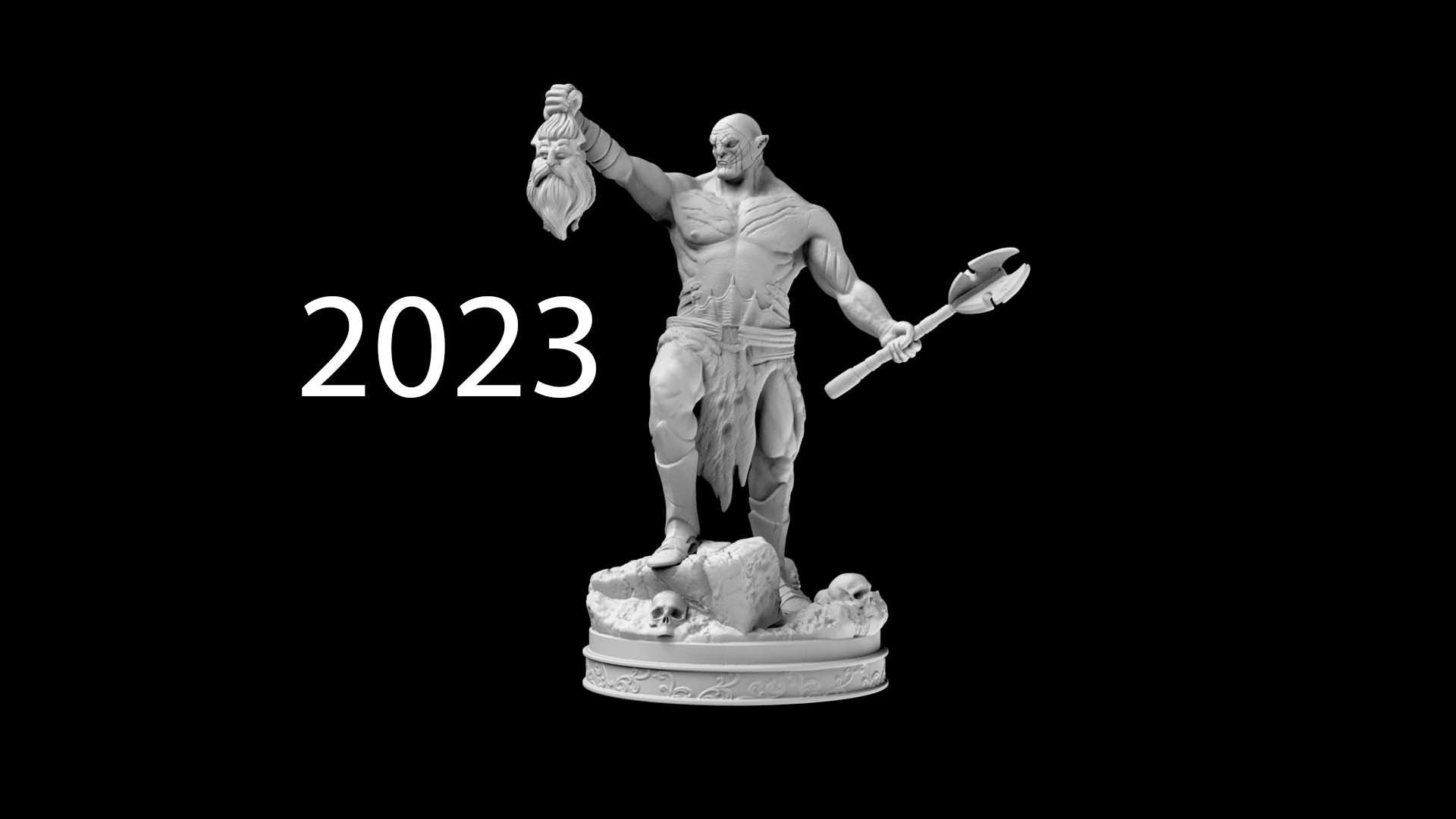 Azog Decaptation of King Thror Update 2023 3D print model_8