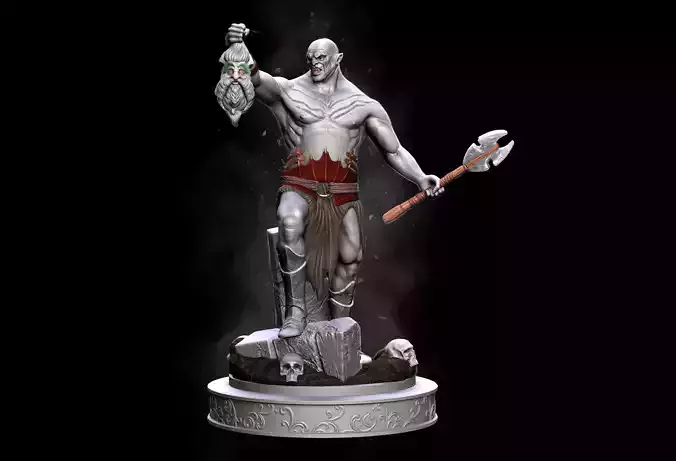 Azog Decaptation of King Thror Update 2023 3D print model