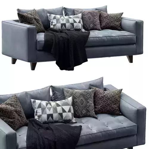 Leather Sofa Willy Slim By Marac