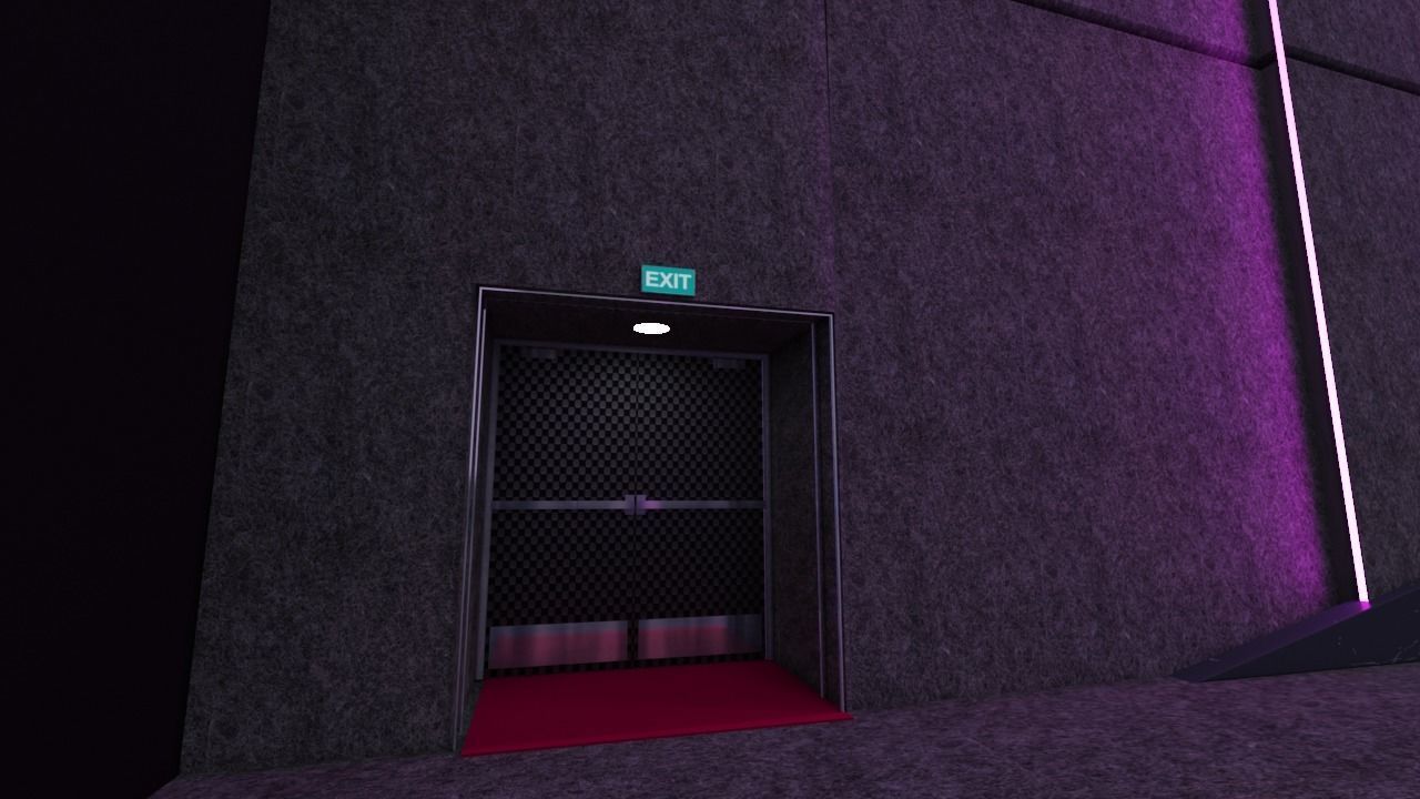 Movie theater Low-poly 3D model_16