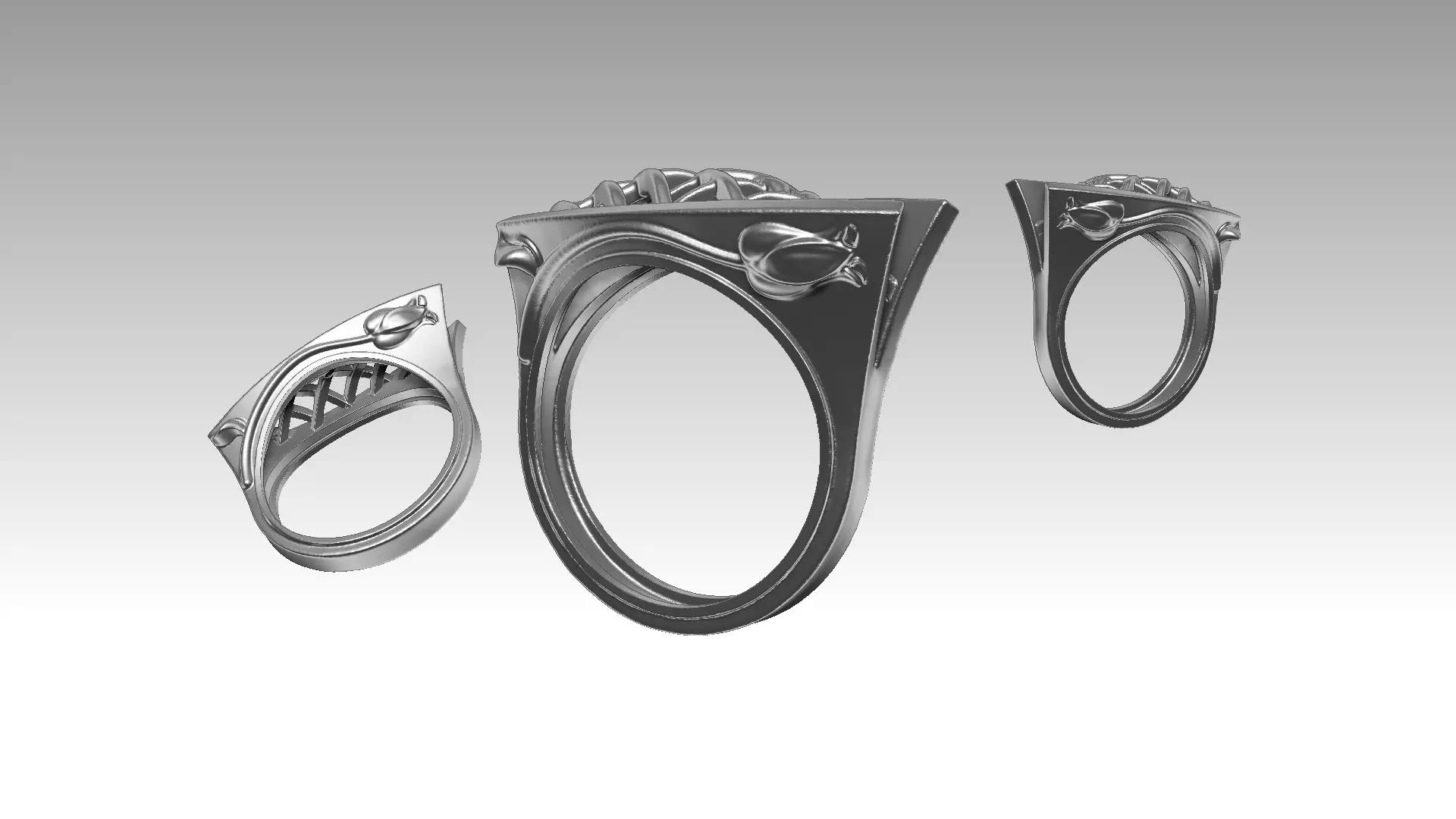 basket  flower  3D print model_0