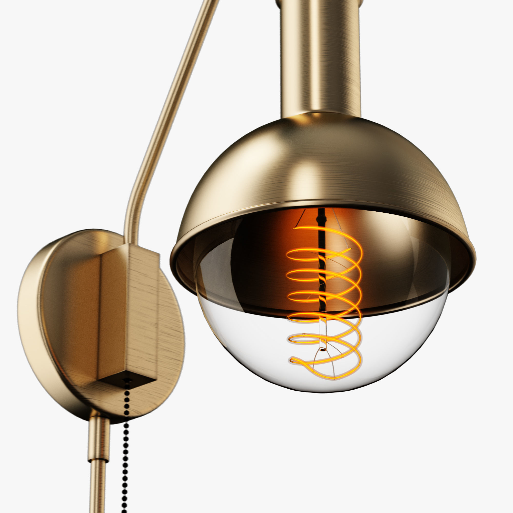 George Oliver jaxon 1-light wall sconce 3D model_1