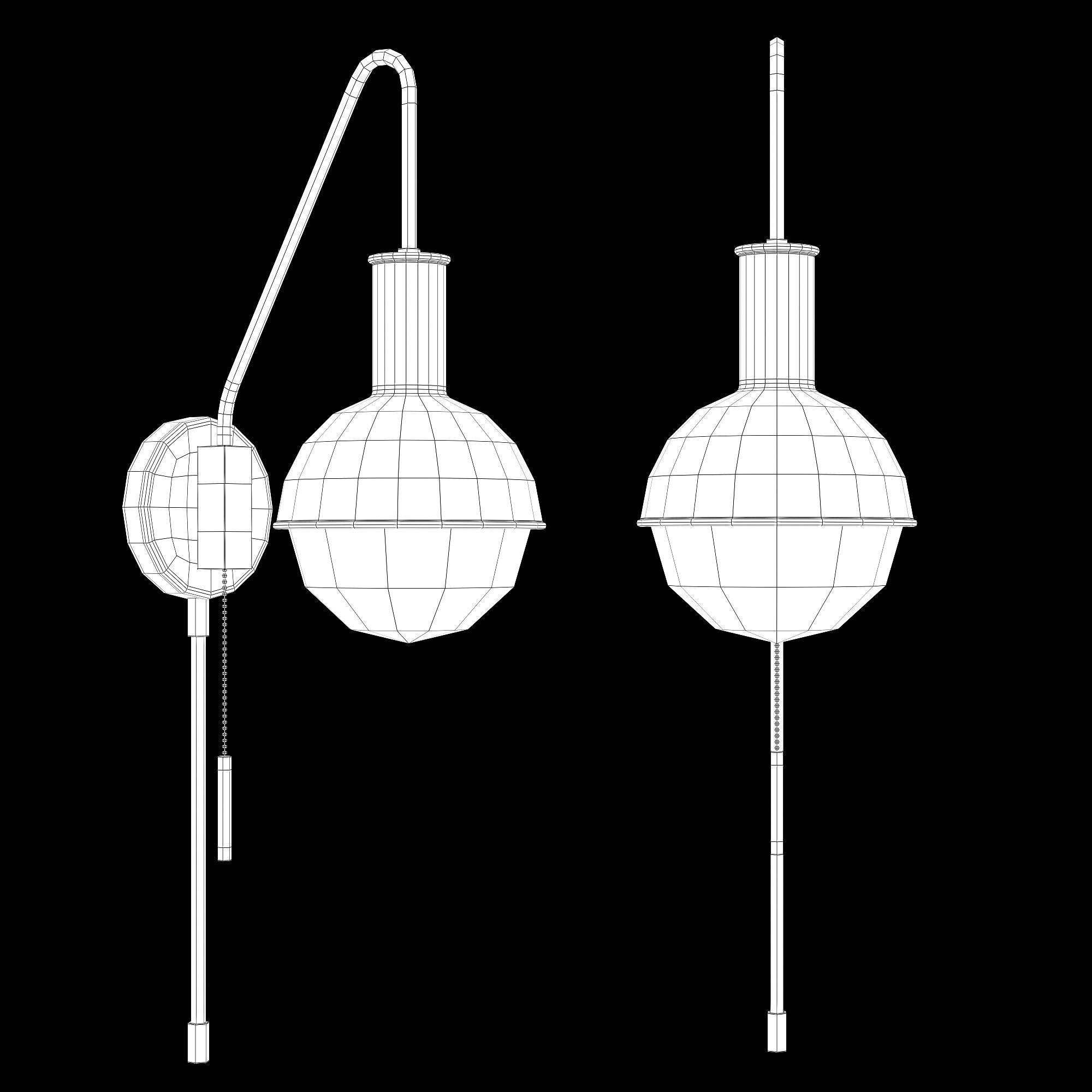 George Oliver jaxon 1-light wall sconce 3D model_4