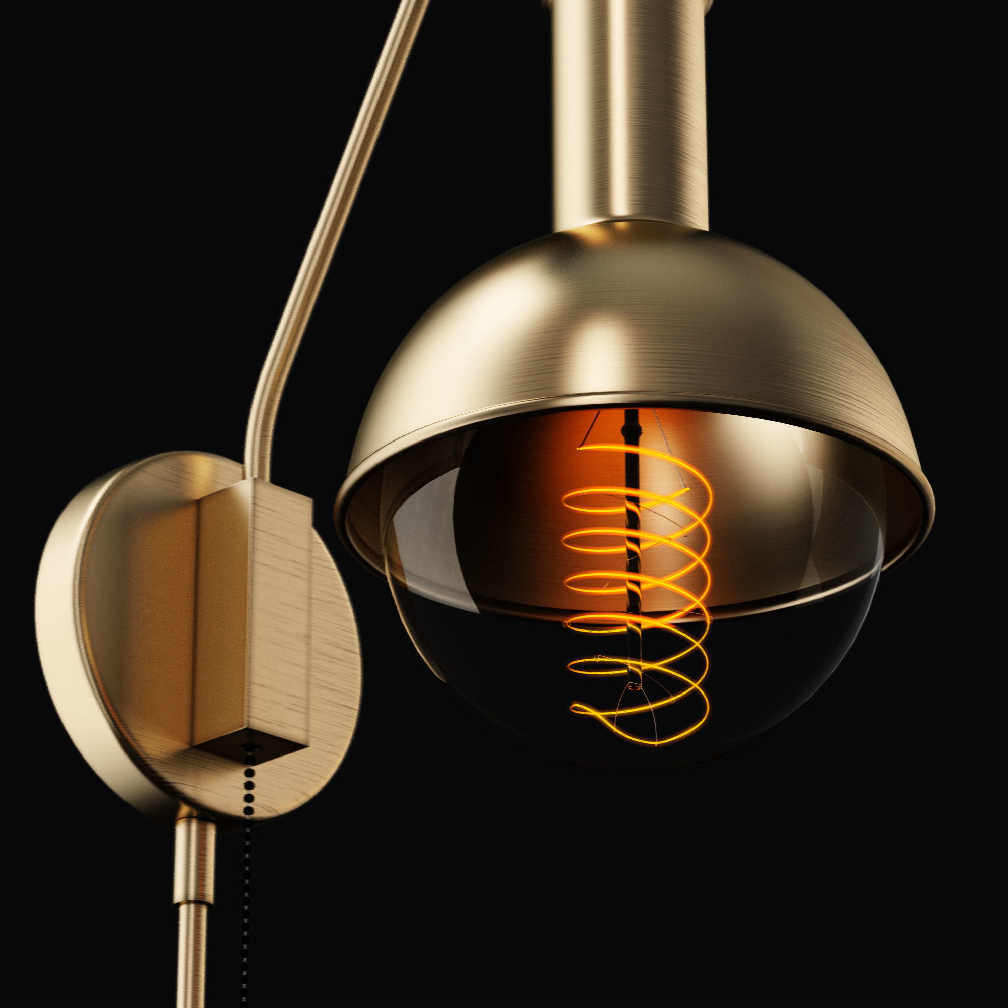 George Oliver jaxon 1-light wall sconce 3D model_3