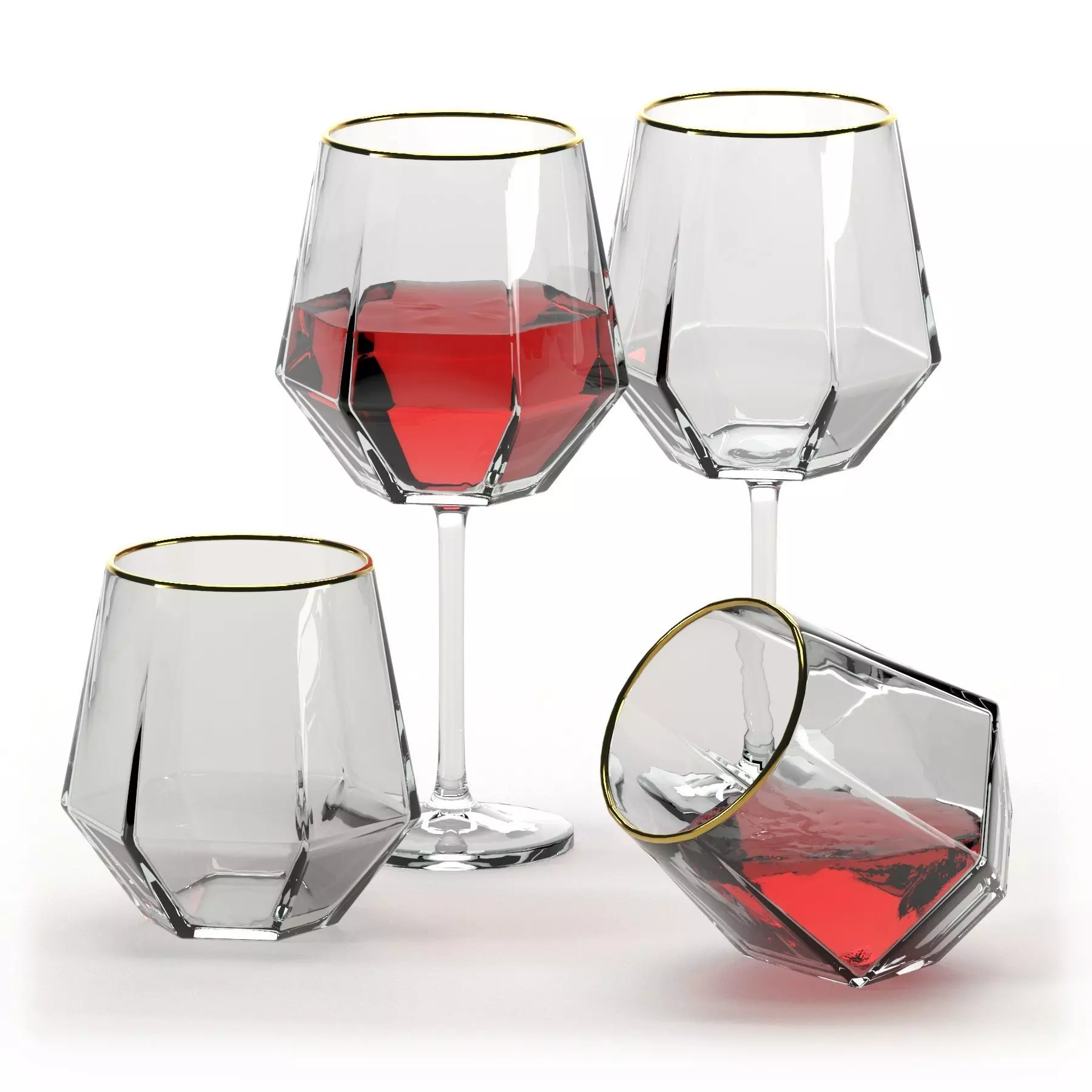 Leet glass Free 3D model