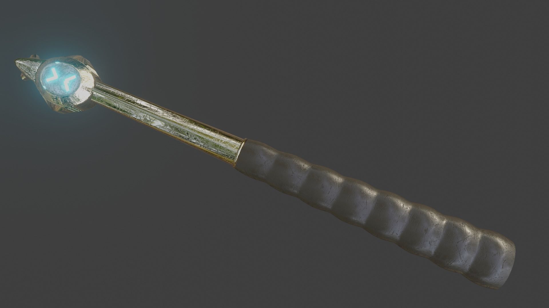 ancient sword Low-poly 3D model_4