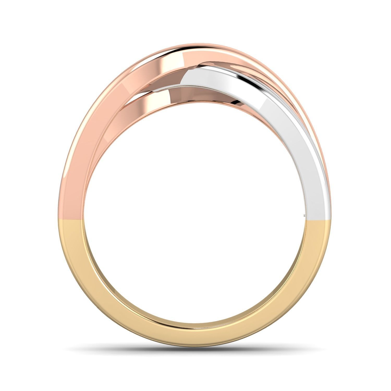 SWARING01 two tone gold and rose gold ring 3D print model_2