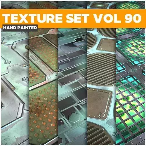 Scifi Vol 90 -  Game PBR Textures Texture