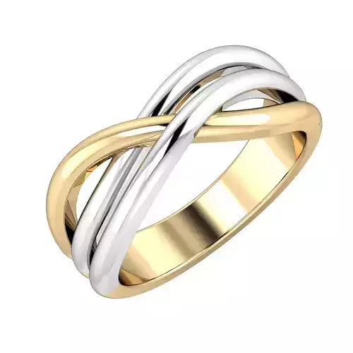 SWARING05 two tone infinity ring 3D print model