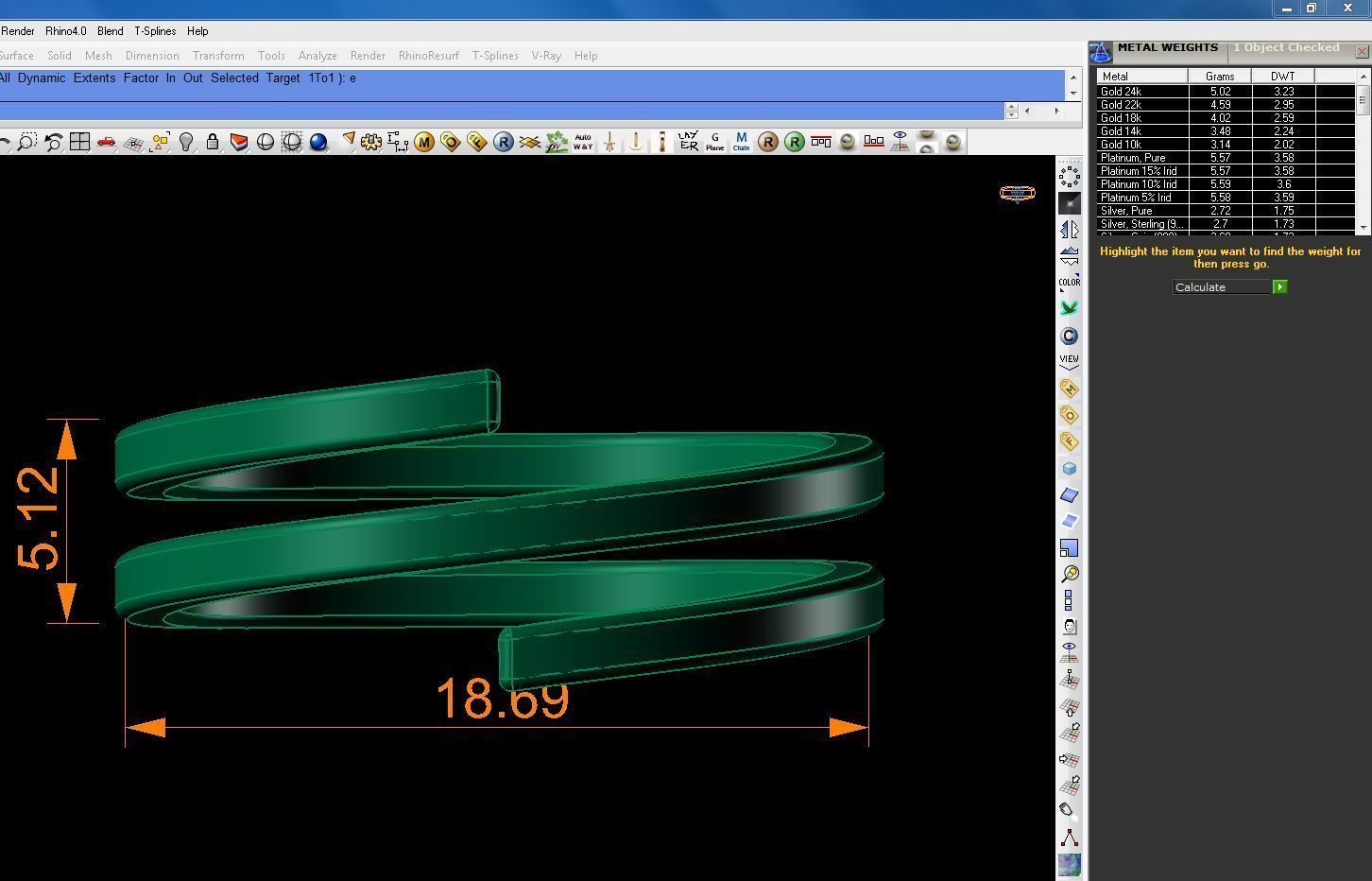 SWARING08 gold ring with two lines 3D print model_4