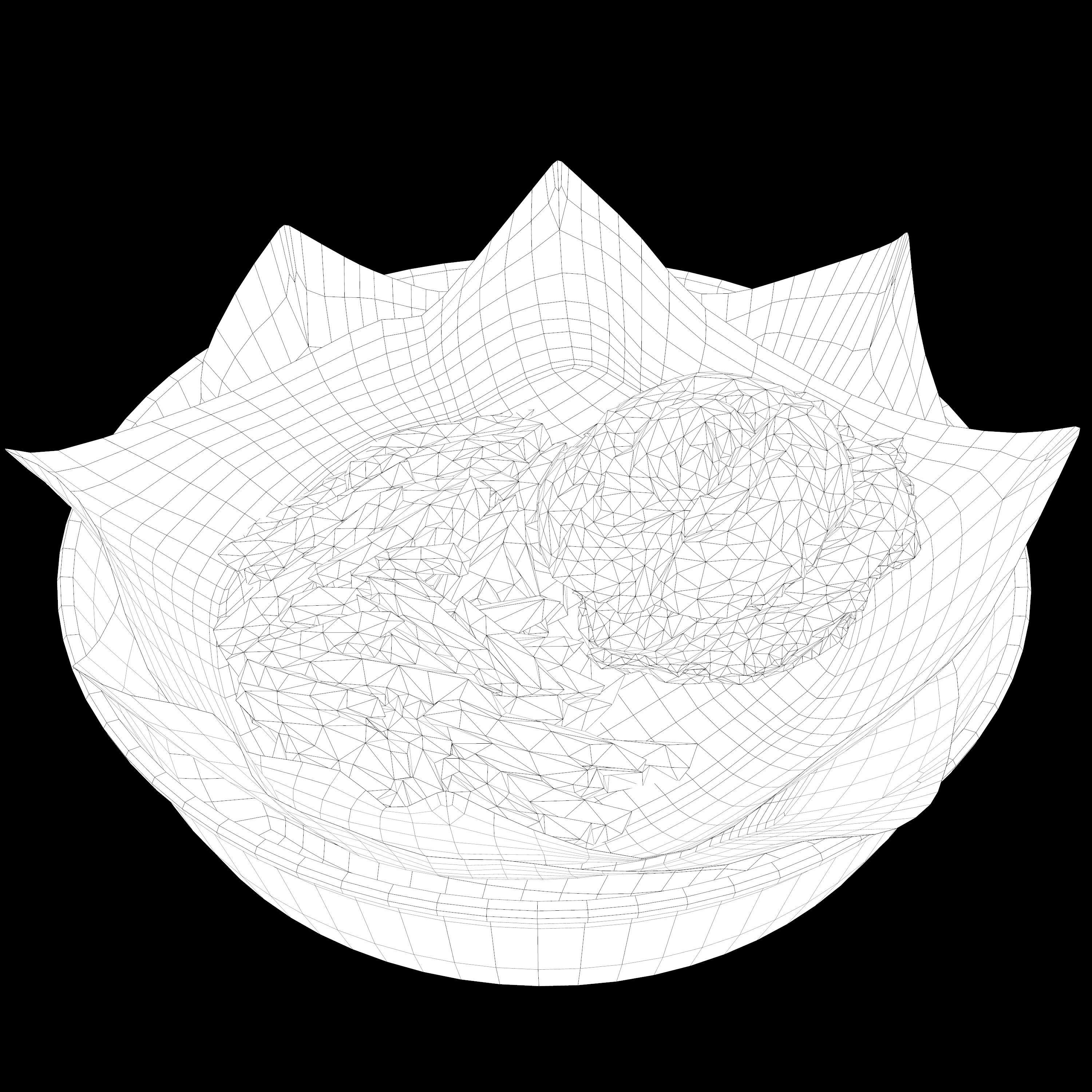 burger-with-fries low-poly 3D model burger and fries in bowl Low-poly 3D model_12