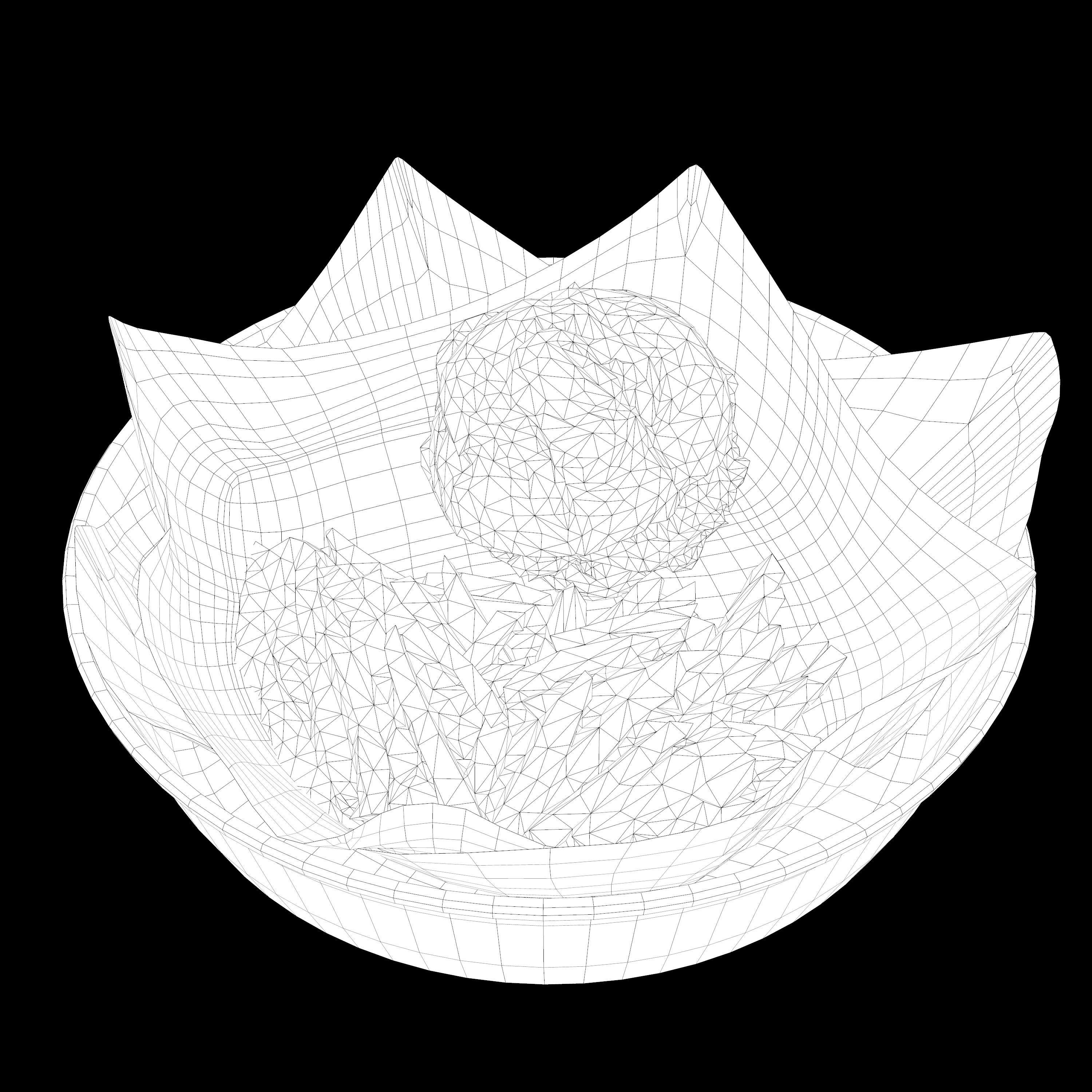 burger-with-fries low-poly 3D model burger and fries in bowl Low-poly 3D model_13