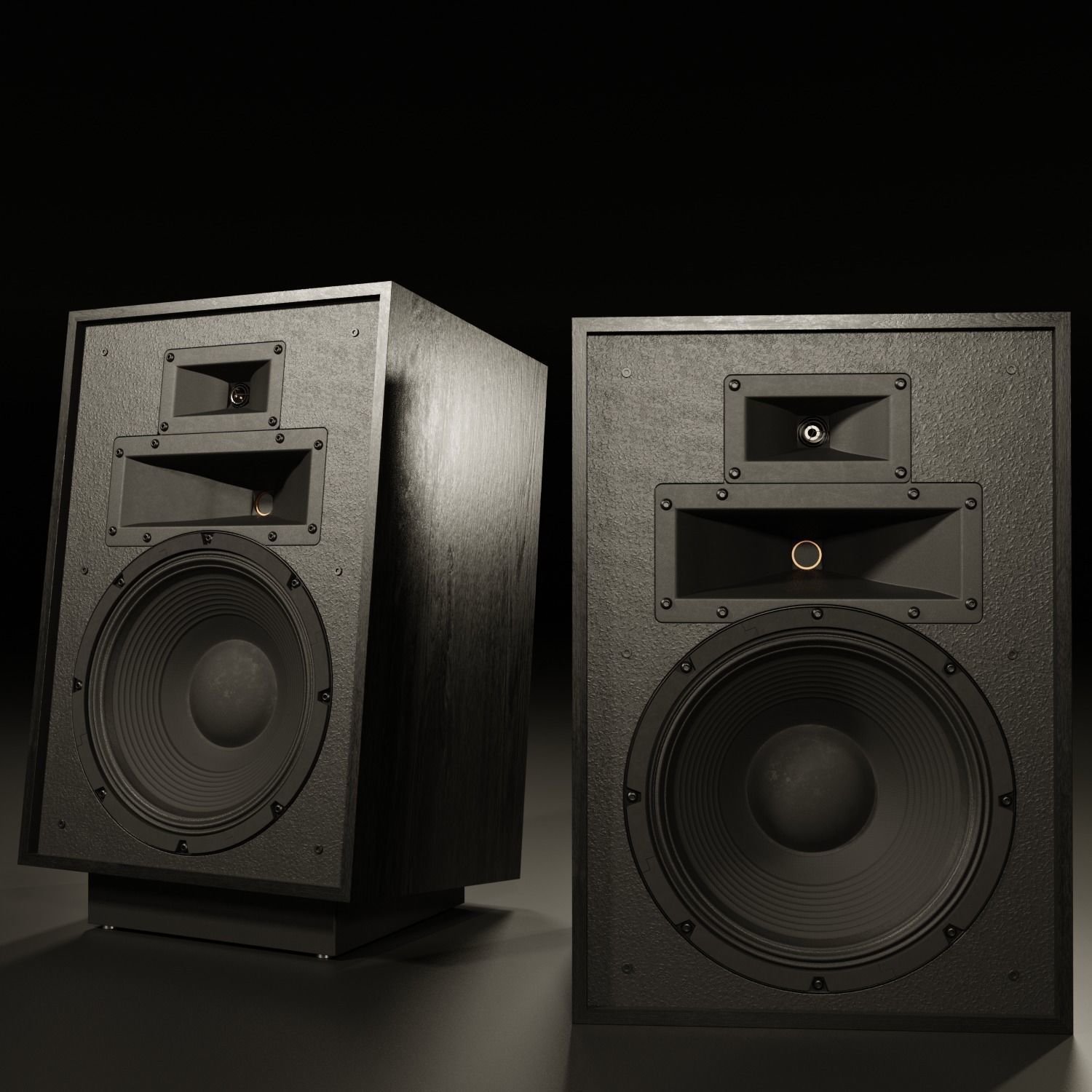 KLIPSCH Heresy IV Floorstanding Speaker with Stand PBR 3D model CGTrader