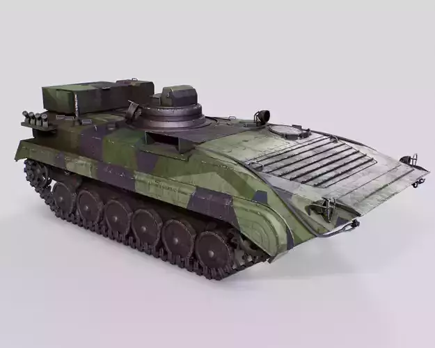BMP 1 - TJ Finnish Artillery Reconnaissance Vehicle Low-poly 3D model