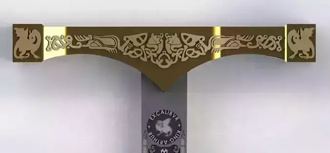 Excalibur - Legendary King Arthur Sword 3D print model