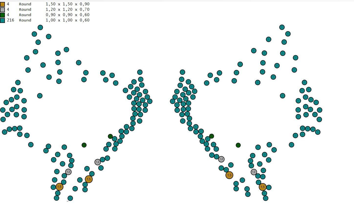 sea earrings with pearls  3D print model_3