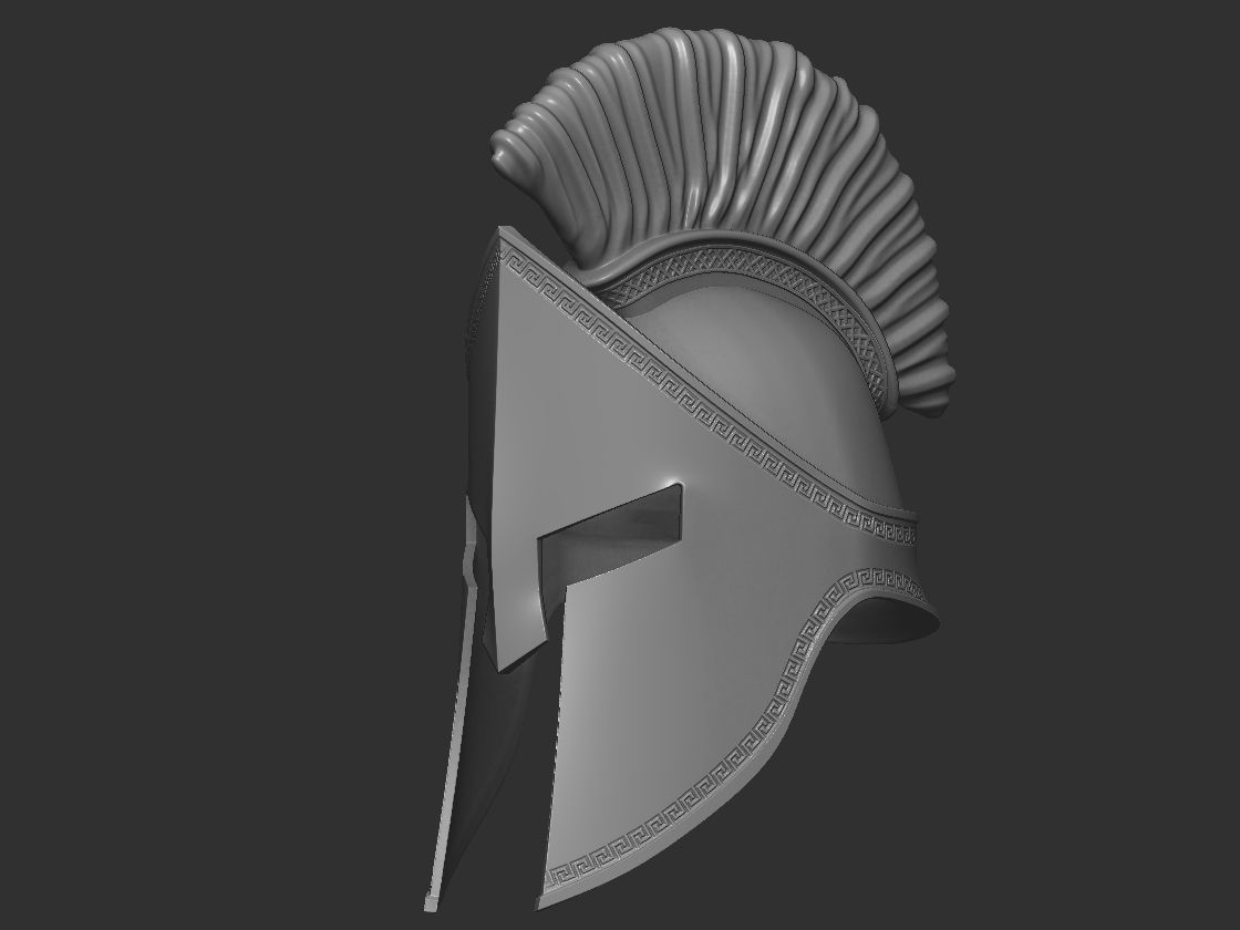 spartan helmet-print 3d-stl-cosplay 3D print model_2