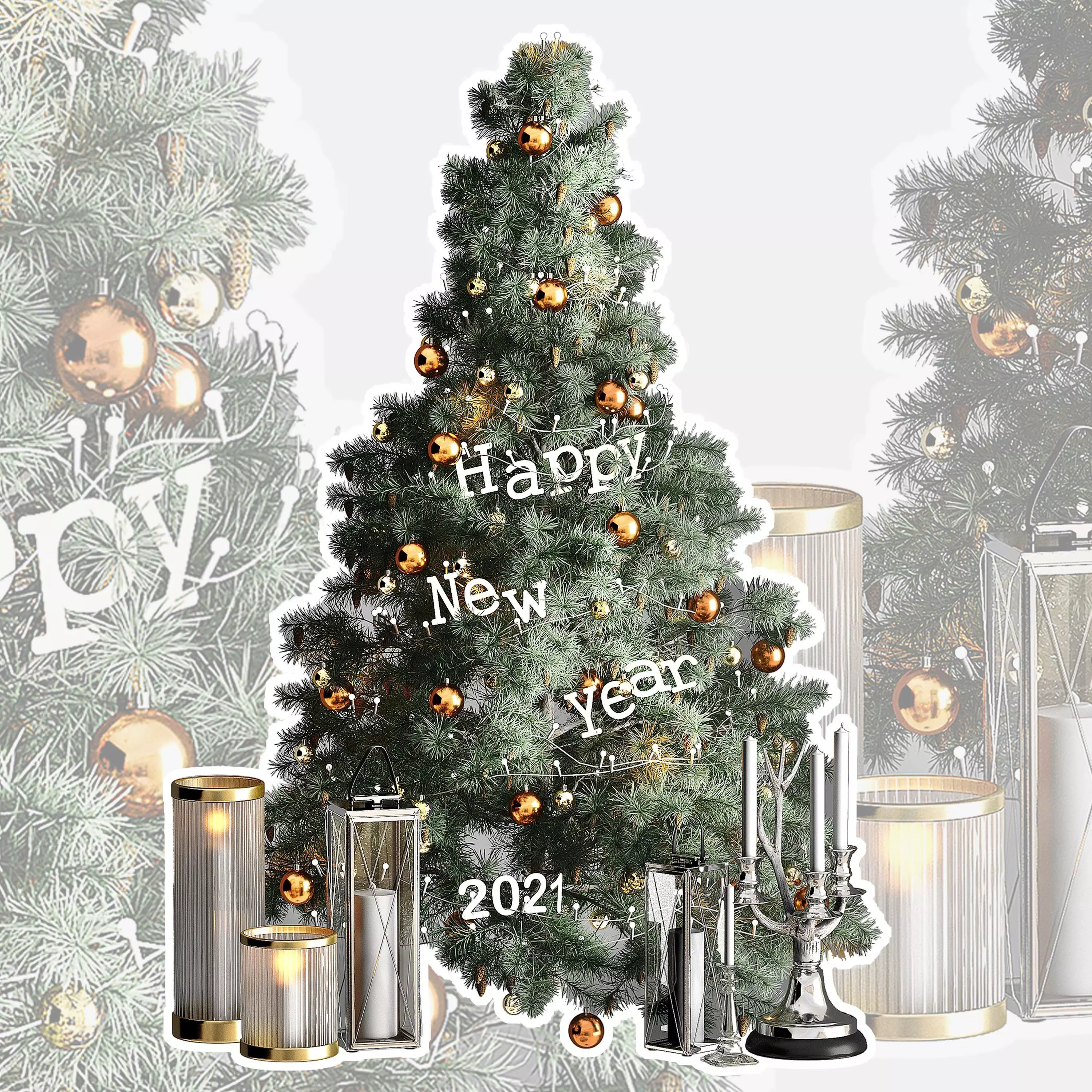 Christmas tree 2 3D model