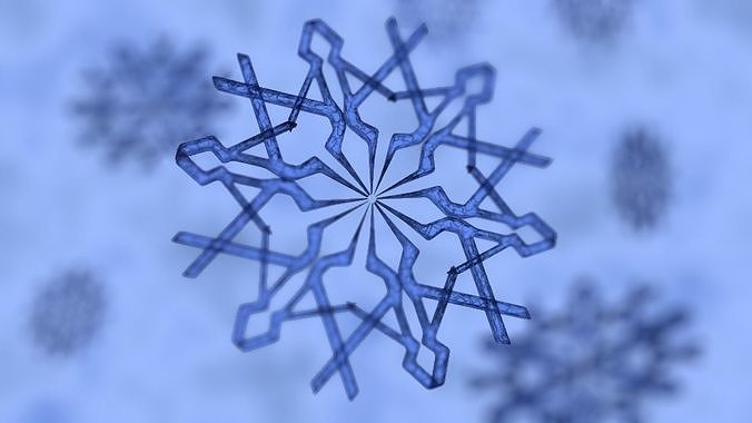 Snow Flakes Free 3D model