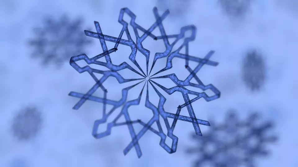 Snow Flakes Free 3D model_0