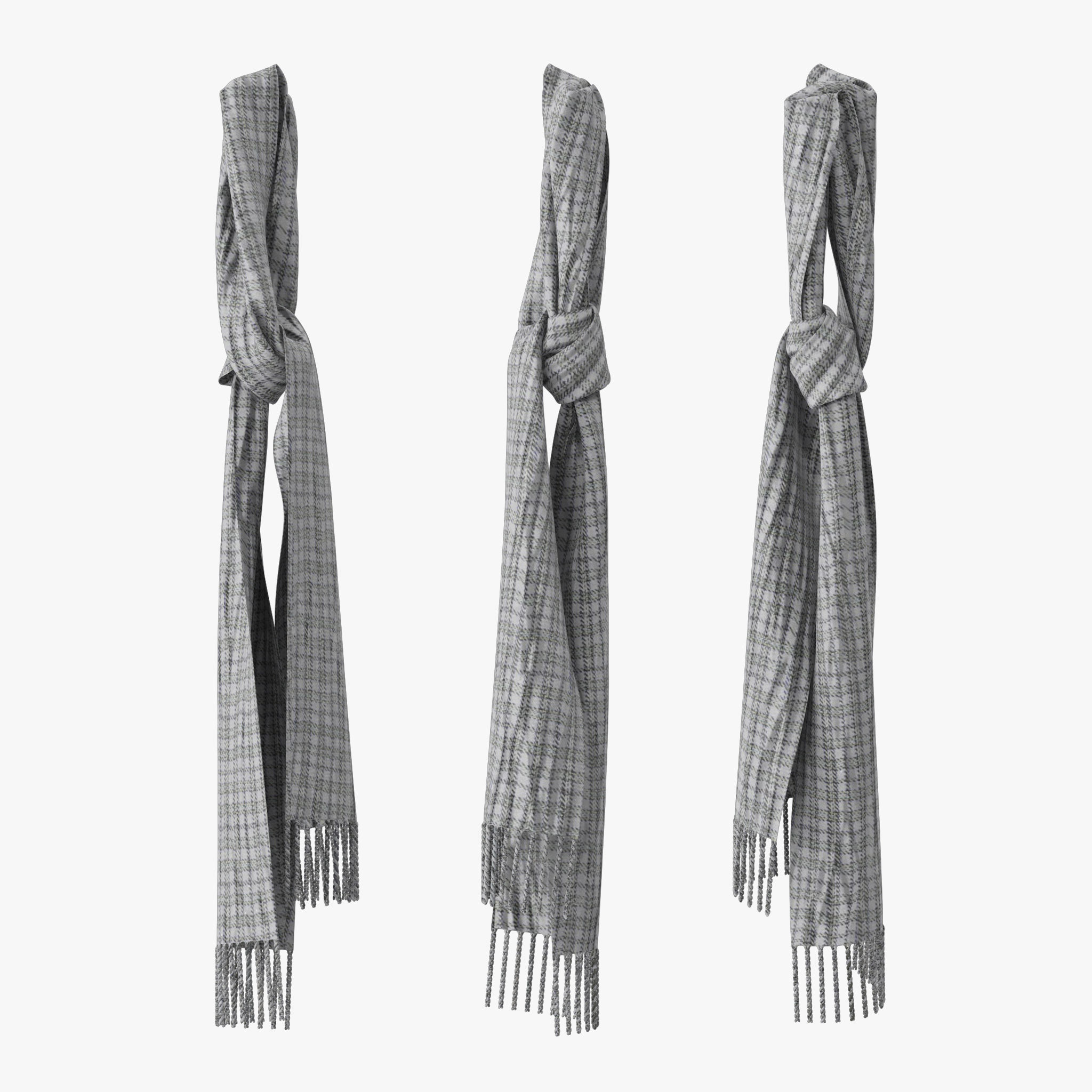 Hall Tree Coat Rack 3D model_5