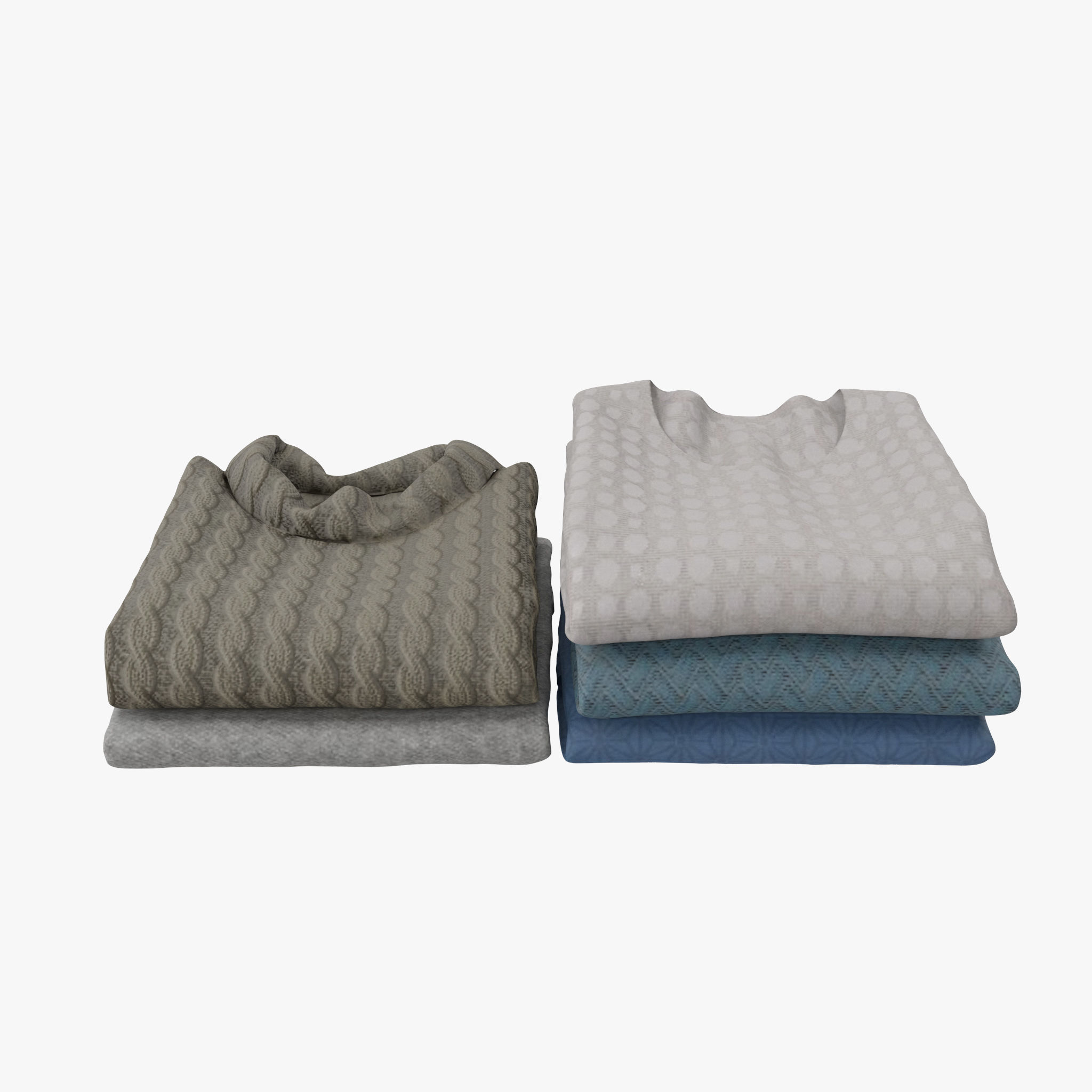 Hall Tree Coat Rack 3D model_16