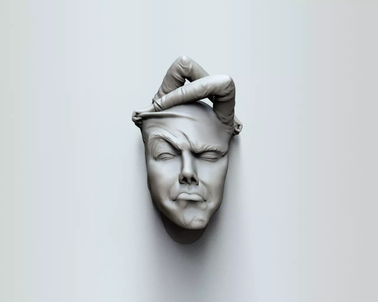 Face off - Art piece 3D print model_0