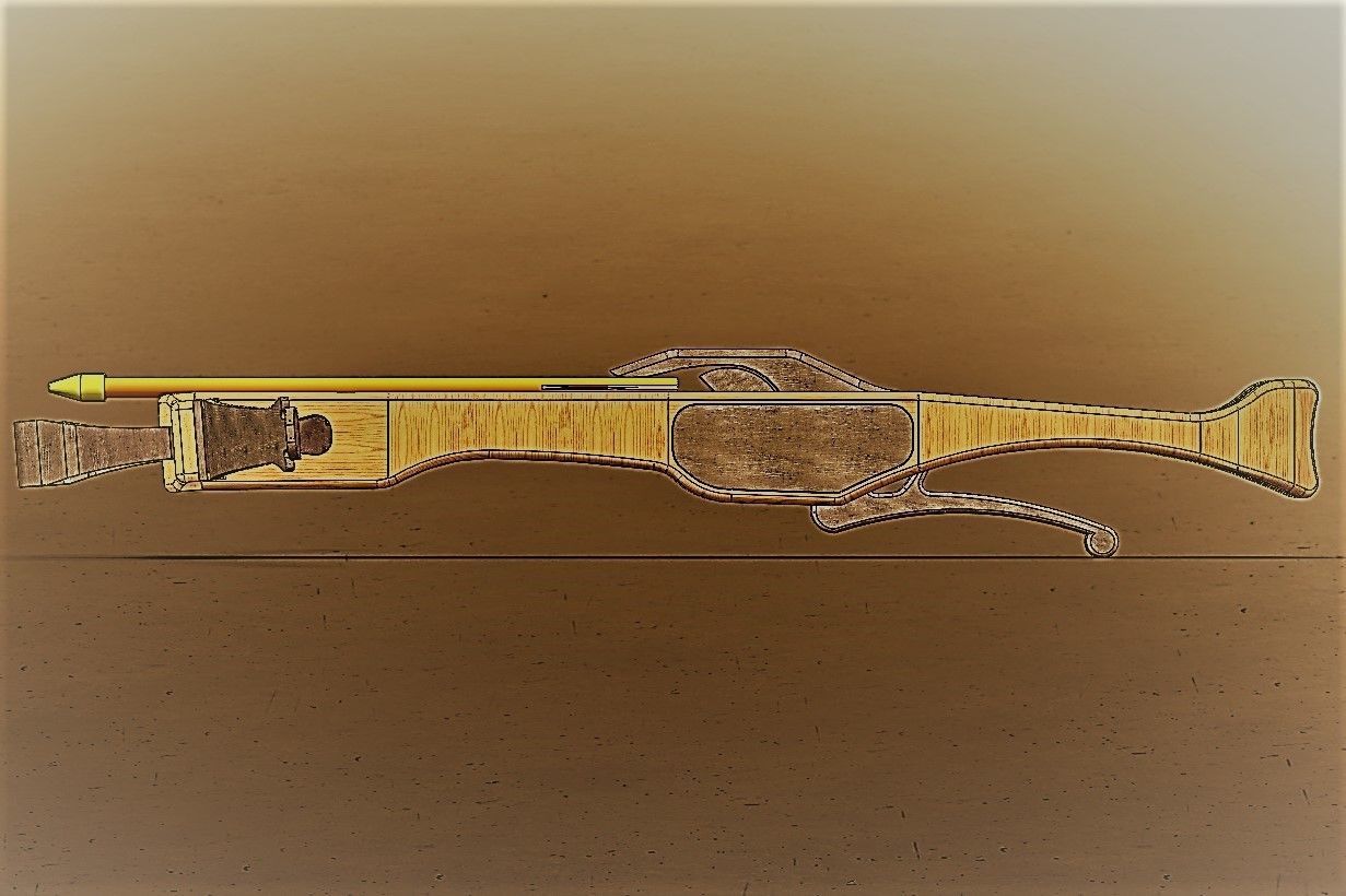 medieval micro crossbow 3D model_3