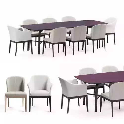 Giorgetti normal and blade dining set